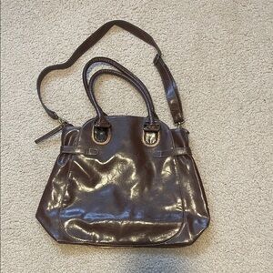 Elegant Brown Leather Handbag